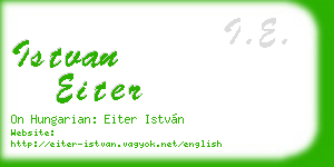istvan eiter business card